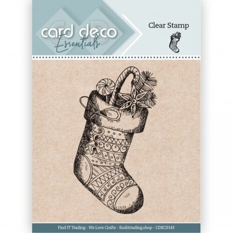 Card Deco Clear Stamp Stocking (CDECS143) Card Deco Clear Stamp Stocking (CDECS143)