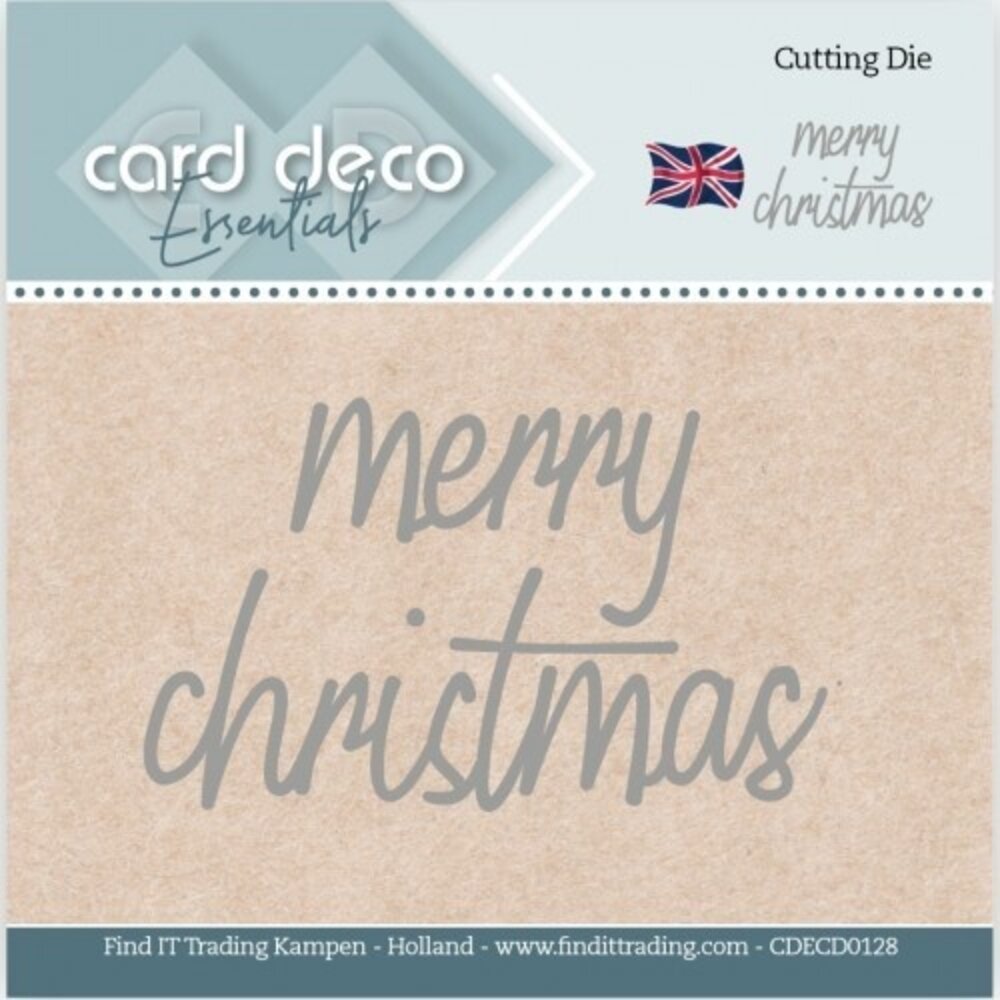 Card Deco Snijmal Merry Christmas (CDECD0128) Card Deco Snijmal Merry Christmas (CDECD0128)