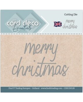 Card Deco Snijmal Merry Christmas (CDECD0128) Card Deco Snijmal Merry Christmas (CDECD0128)