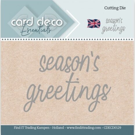Card Deco Snijmal Season's Greetings (CDECD0129) Card Deco Snijmal Season's Greetings (CDECD0129)