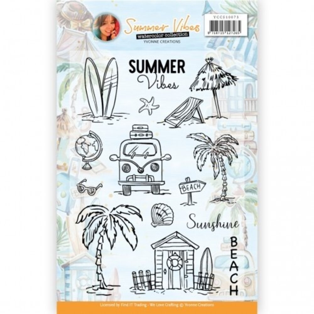 Yvonne Creations Summer Vibes Clear Stamp Set (YCCS10073) Yvonne Creations Summer Vibes Clear Stamp Set (YCCS10073)