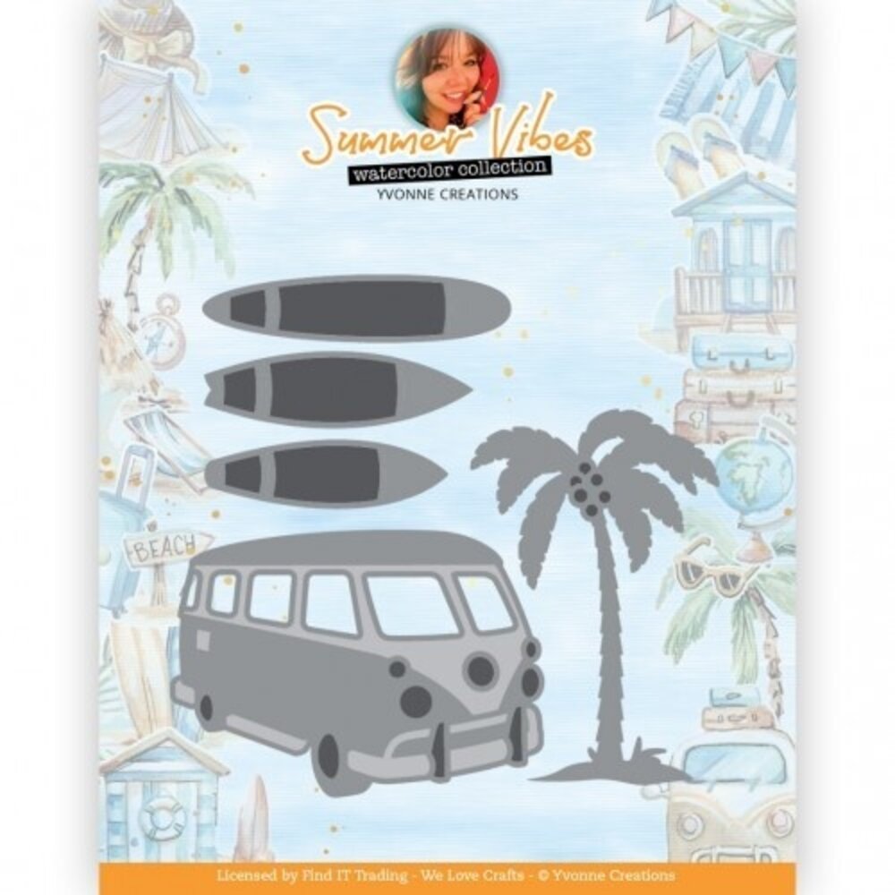 Yvonne Creations Summer Vibes Surf Vibes Die (YCD10316) Yvonne Creations Summer Vibes Surf Vibes Die (YCD10316)
