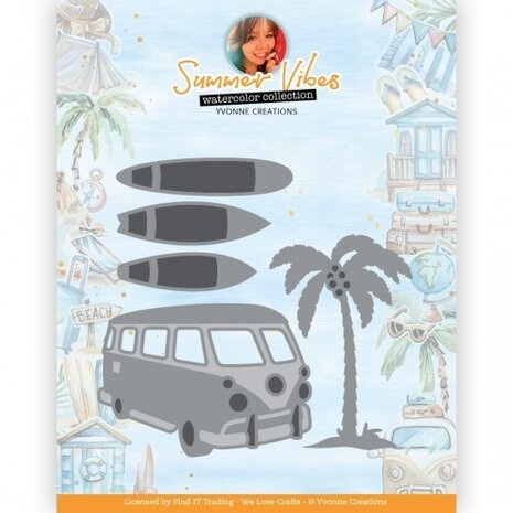 Yvonne Creations Summer Vibes Surf Vibes Die (YCD10316) Yvonne Creations Summer Vibes Surf Vibes Die (YCD10316)