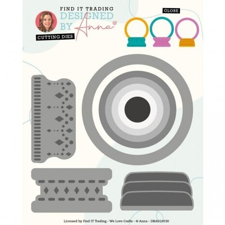 Designed by Anna Mix and Match Globe Die (DBAD10030) Designed by Anna Mix and Match Globe Die (DBAD10030)