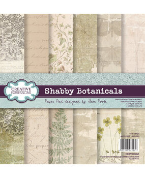 Creative Expressions Shabby Botanicals 8x8 Inch Paper Pad (CEPP0022) Creative Expressions Shabby Botanicals 8x8 Inch Paper Pad (CEPP0022)