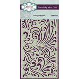 Creative Expressions Swirly Wallpaper 4x8 Inch Stencil (CEST118)