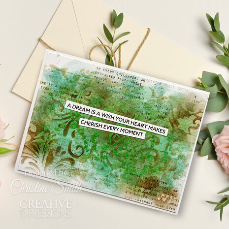 Creative Expressions Swirly Wallpaper 4x8 Inch Stencil (CEST118) Creative Expressions Swirly Wallpaper 4x8 Inch Stencil (CEST118)