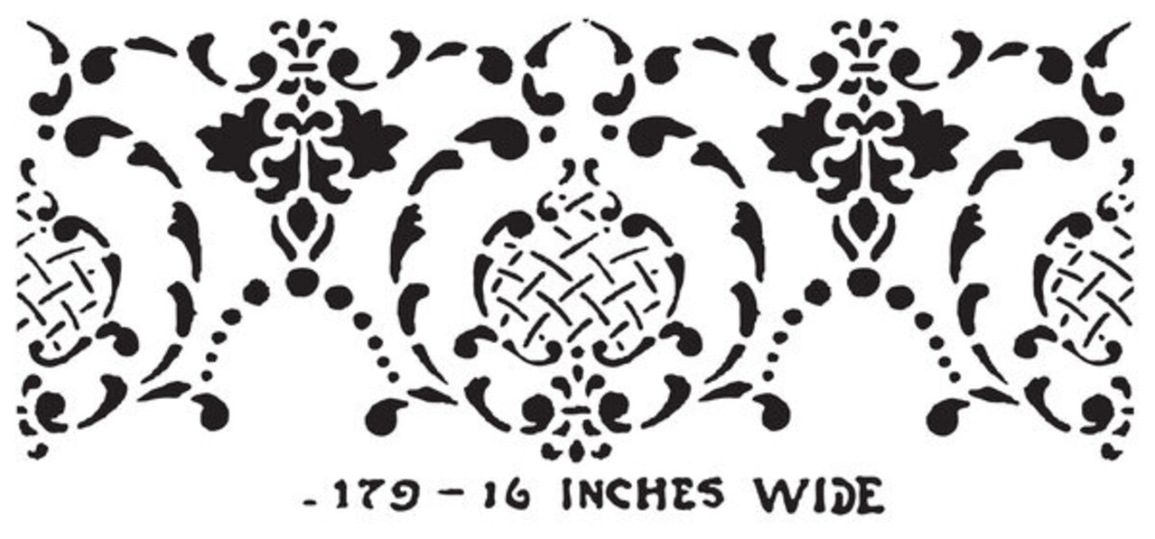 Creative Expressions Distressed Wallpaper 4x8 Inch Stencil (CEST119) Creative Expressions Distressed Wallpaper 4x8 Inch Stencil (CEST119)