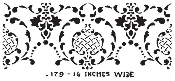 Creative Expressions Distressed Wallpaper 4x8 Inch Stencil (CEST119) Creative Expressions Distressed Wallpaper 4x8 Inch Stencil (CEST119)