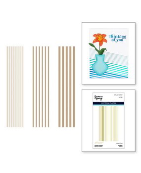 Spellbinders Photosyntesis Modern Stripes Glimmer Hot Foil Plate (GLP-383) Spellbinders Photosyntesis Modern Stripes Glimmer Hot Foil Plate (GLP-383)
