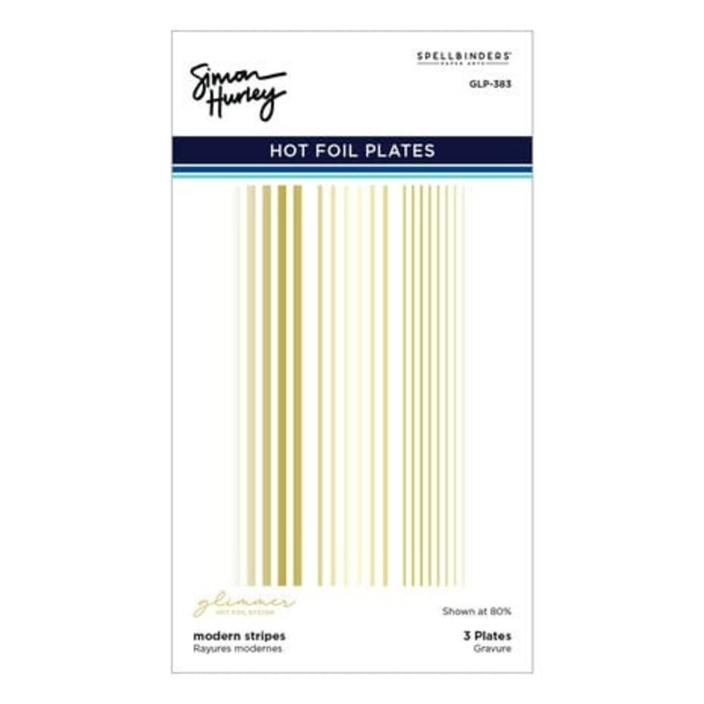 Spellbinders Photosyntesis Modern Stripes Glimmer Hot Foil Plate (GLP-383) Spellbinders Photosyntesis Modern Stripes Glimmer Hot Foil Plate (GLP-383)
