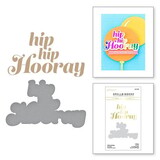 Spellbinders Glimmering Hooray Hot Foil Plate & Die Set (GLP-388)