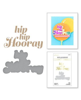 Spellbinders Glimmering Hooray Hot Foil Plate & Die Set (GLP-388) Spellbinders Glimmering Hooray Hot Foil Plate & Die Set (GLP-388)