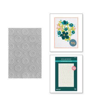 Spellbinders Sealed for Summer Mandala Blooms 3D Embossing Folder (E3D-056)