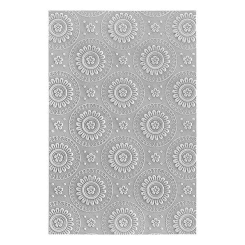Spellbinders Sealed for Summer Mandala Blooms 3D Embossing Folder (E3D-056)