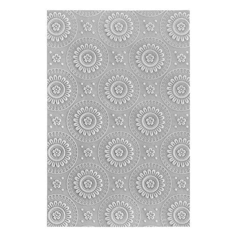 Spellbinders Sealed for Summer Mandala Blooms 3D Embossing Folder (E3D-056)