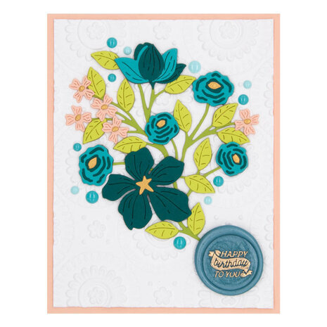 Spellbinders Sealed for Summer Mandala Blooms 3D Embossing Folder (E3D-056)