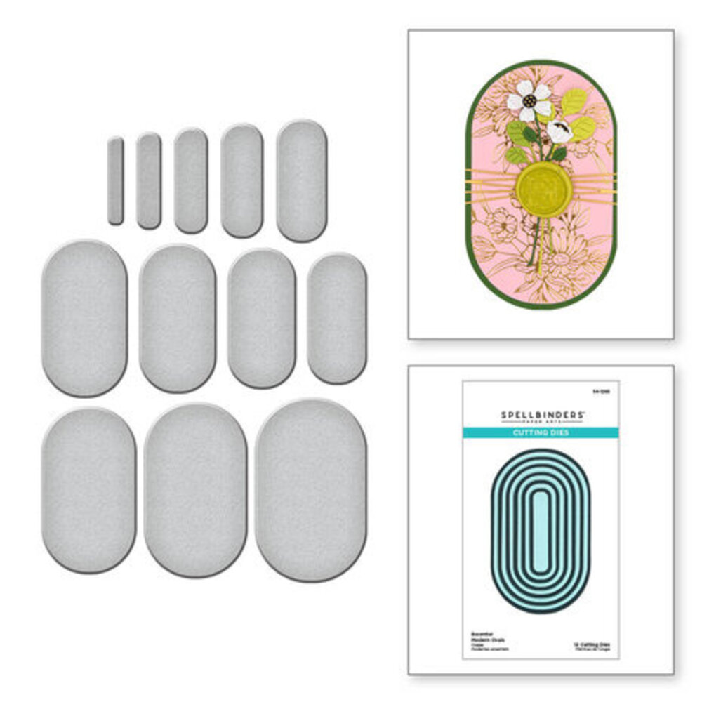 Spellbinders Sealed for Summer Essential Modern Ovals Dies (S4-1266)