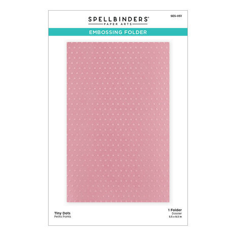 Spellbinders It’s My Party Tiny Dots Embossing Folder (SES-051) Spellbinders It’s My Party Tiny Dots Embossing Folder (SES-051)