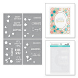 Spellbinders It's My Party Balloon Garland & Sentiments Stencil (STN-061)