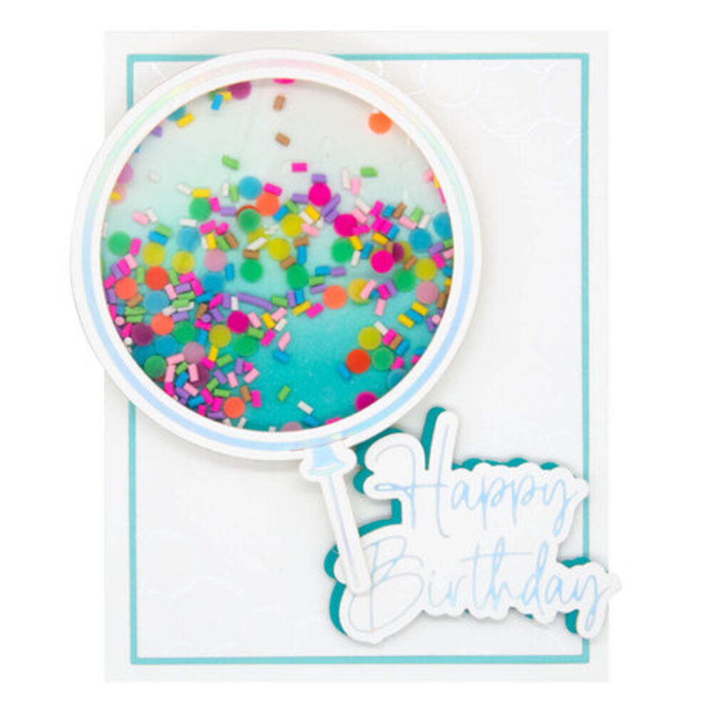 Spellbinders It's My Party Giant Party Balloon Glimmer Hot Foil Plate & Die Set (GLP-396)