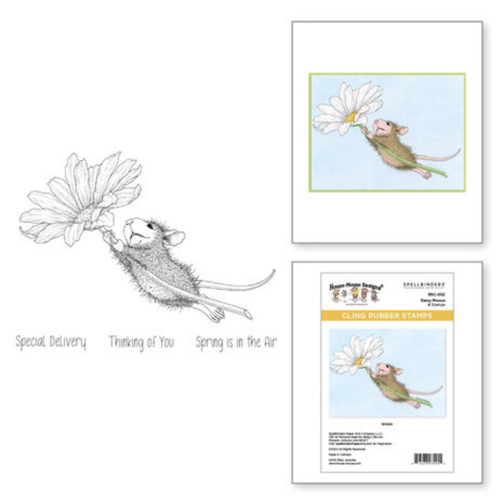 Spellbinders House-Mouse Designs Daisy Mouse Cling Rubber Stamp (RSC-002) Spellbinders House-Mouse Designs Daisy Mouse Cling Rubber Stamp (RSC-002)