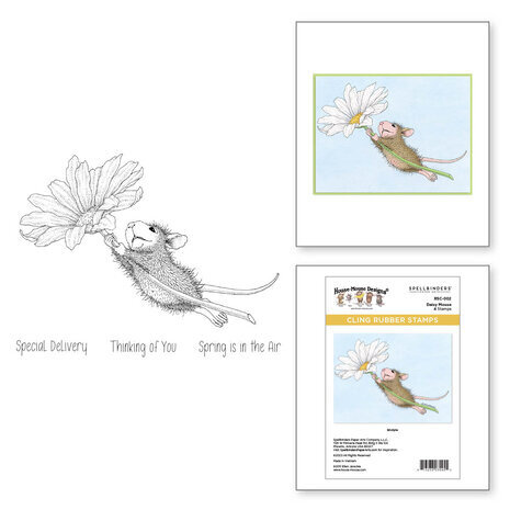 Spellbinders House-Mouse Designs Daisy Mouse Cling Rubber Stamp (RSC-002) Spellbinders House-Mouse Designs Daisy Mouse Cling Rubber Stamp (RSC-002)