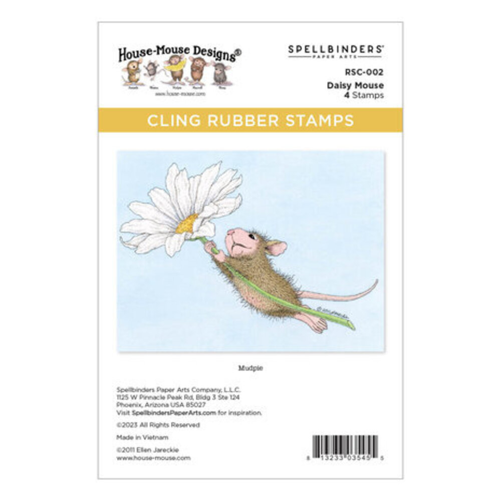 Spellbinders House-Mouse Designs Daisy Mouse Cling Rubber Stamp (RSC-002) Spellbinders House-Mouse Designs Daisy Mouse Cling Rubber Stamp (RSC-002)
