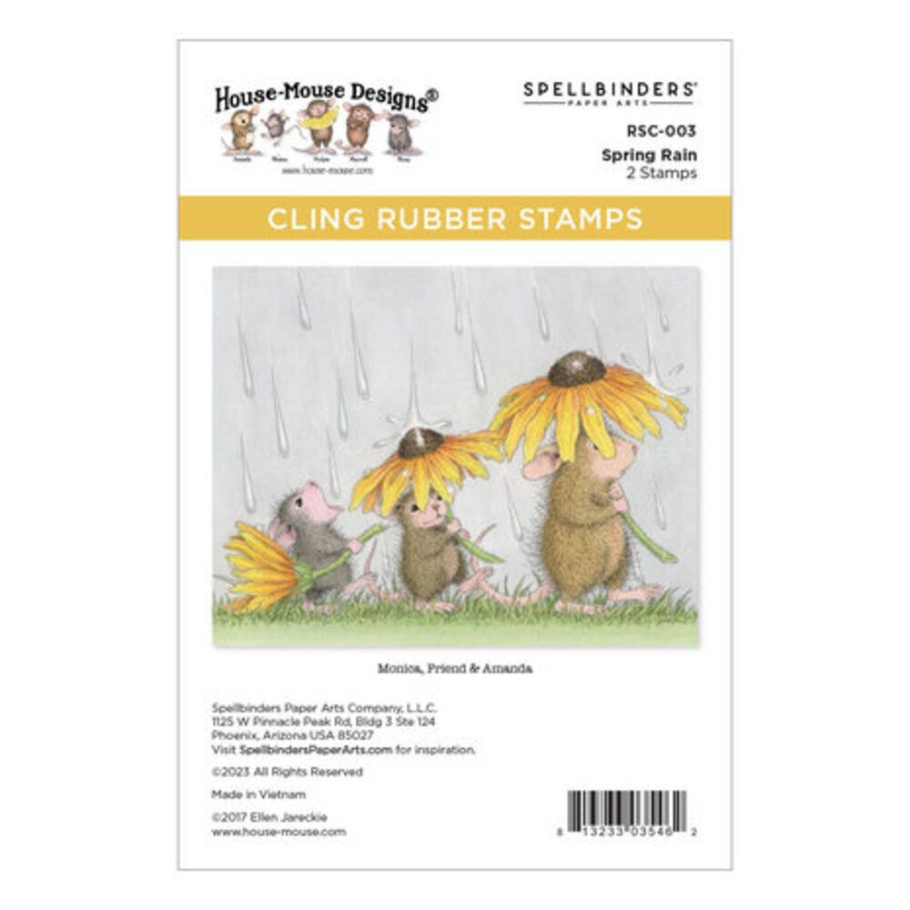 Spellbinders House-Mouse Designs Spring Rain Cling Rubber Stamp (RSC-003) Spellbinders House-Mouse Designs Spring Rain Cling Rubber Stamp (RSC-003)