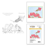 Spellbinders House-Mouse Designs Popping By Cling Rubber Stamp (RSC-004)