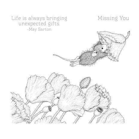Spellbinders House-Mouse Designs Popping By Cling Rubber Stamp (RSC-004) Spellbinders House-Mouse Designs Popping By Cling Rubber Stamp (RSC-004)