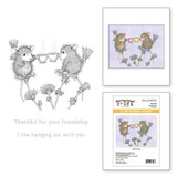 Spellbinders House-Mouse Designs Tea for Two Cling Rubber Stamp (RSC-005)