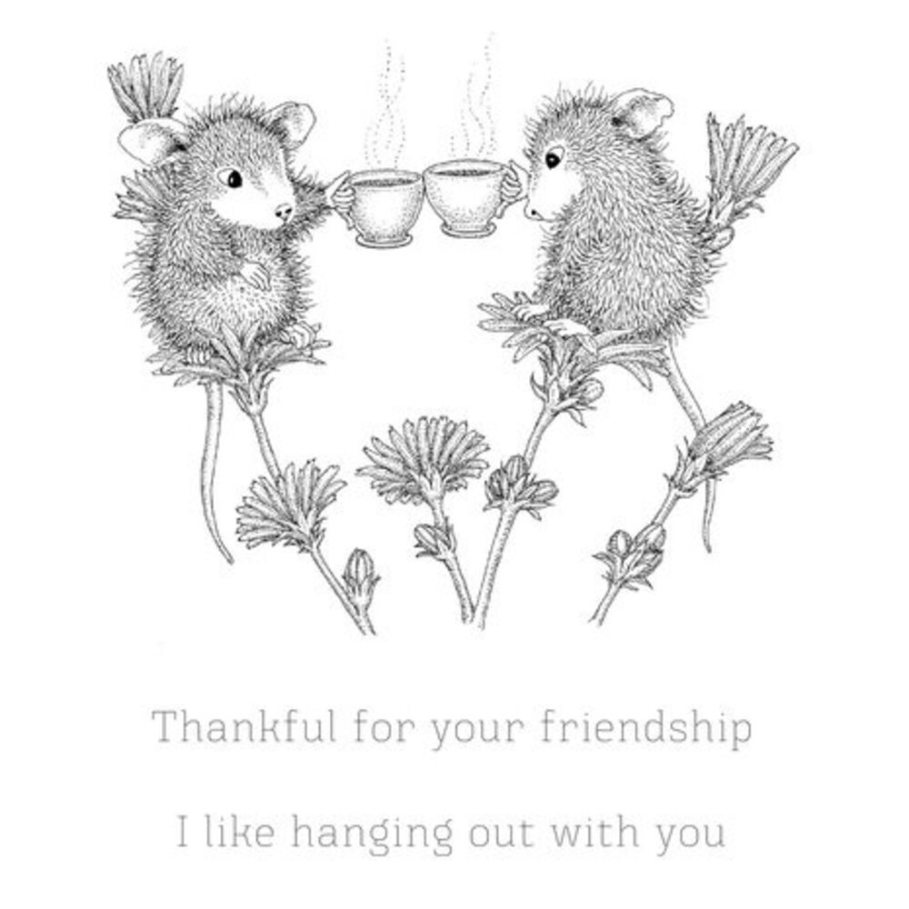 Spellbinders House-Mouse Designs Tea for Two Cling Rubber Stamp (RSC-005) Spellbinders House-Mouse Designs Tea for Two Cling Rubber Stamp (RSC-005)