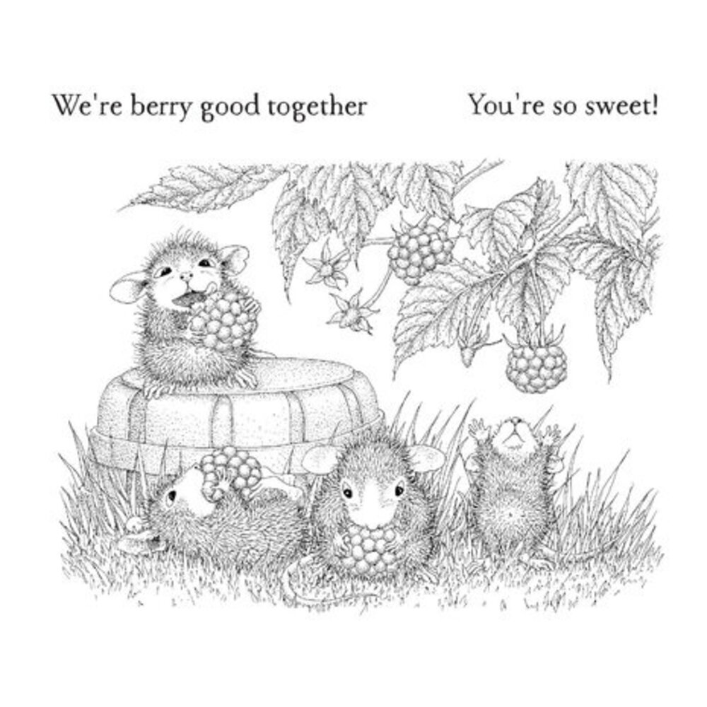 Spellbinders House-Mouse Designs Berry Good Cling Rubber Stamp (RSC-006) Spellbinders House-Mouse Designs Berry Good Cling Rubber Stamp (RSC-006)