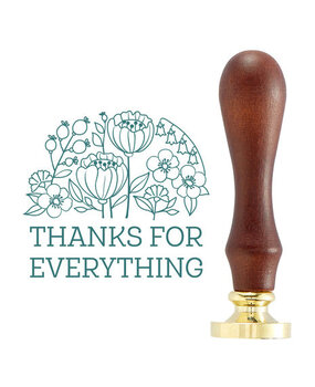Spellbinders Thanks for Everything Wax Seal Stamp (WS-072)