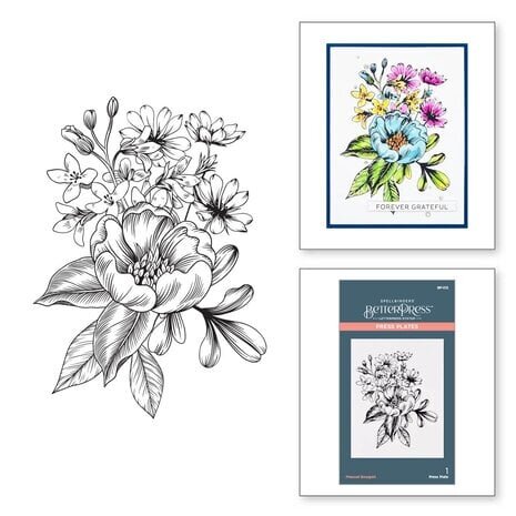 Spellbinders Pressed Bouquet Press Plate (BP-012) Spellbinders Pressed Bouquet Press Plate (BP-012)