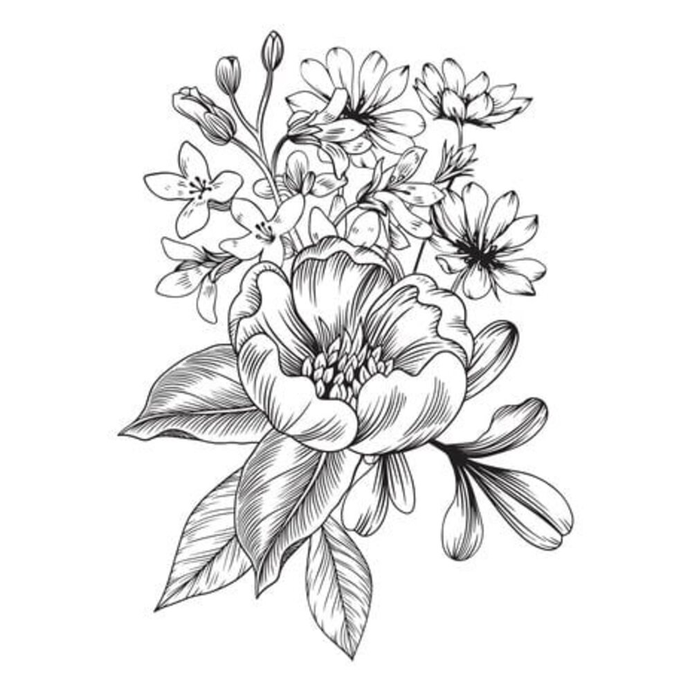 Spellbinders Pressed Bouquet Press Plate (BP-012) Spellbinders Pressed Bouquet Press Plate (BP-012)