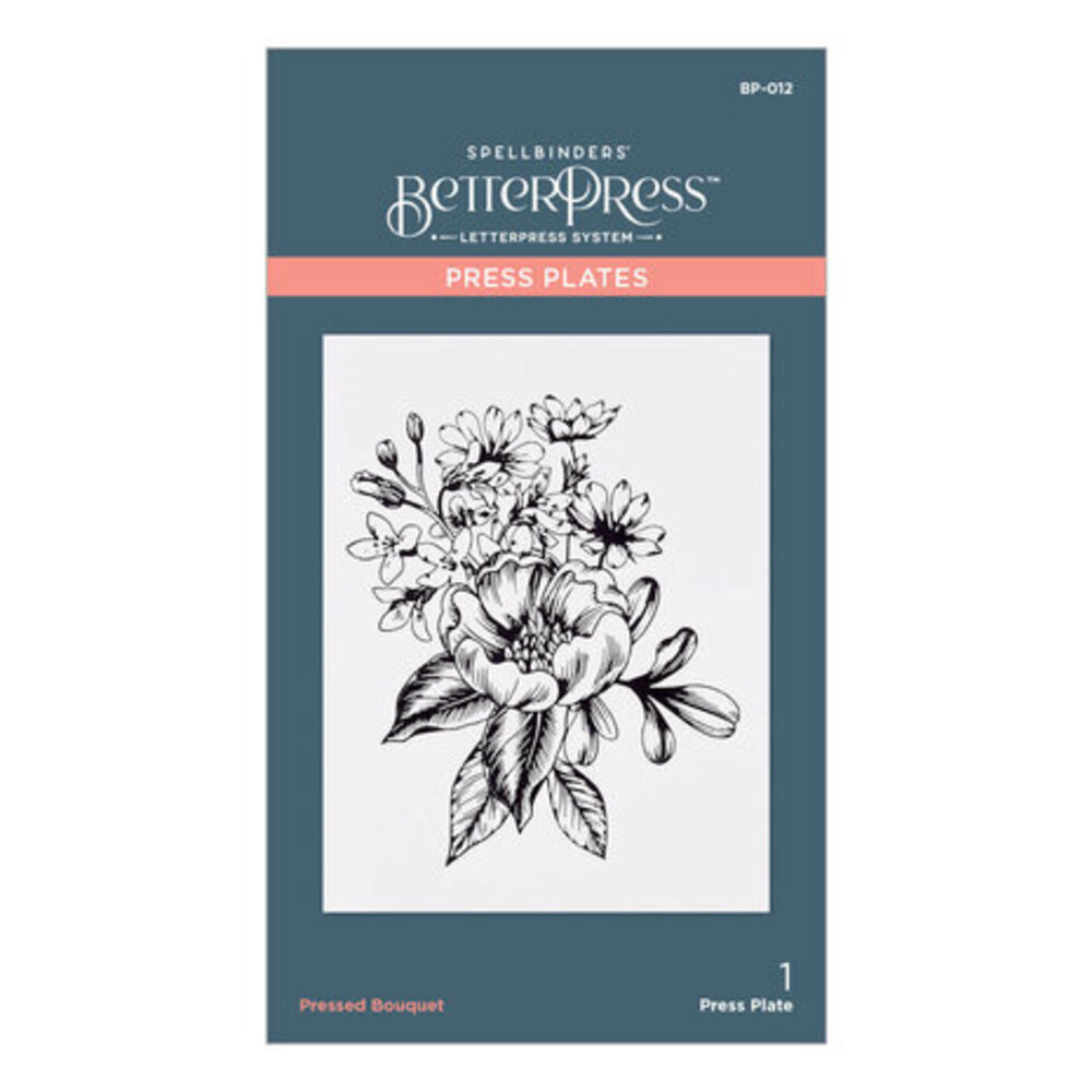 Spellbinders Pressed Bouquet Press Plate (BP-012) Spellbinders Pressed Bouquet Press Plate (BP-012)
