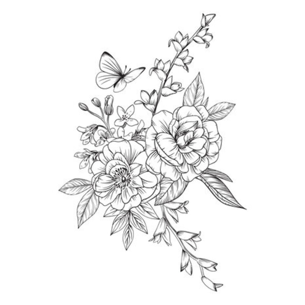 Spellbinders Butterfly Bouquet Press Plate (BP-015) Spellbinders Butterfly Bouquet Press Plate (BP-015)