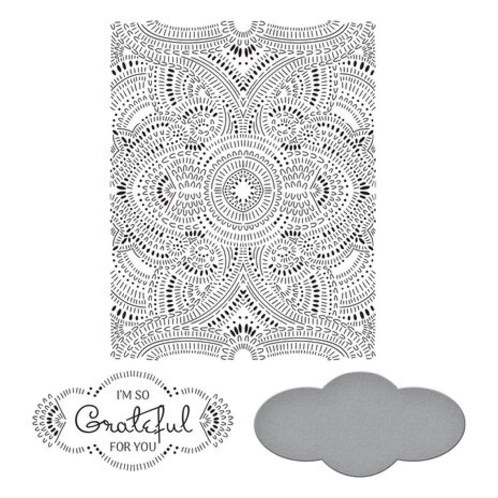 Spellbinders So Grateful for You Press Plate & Die Set (BP-018)
