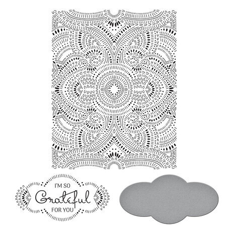 Spellbinders So Grateful for You Press Plate & Die Set (BP-018)