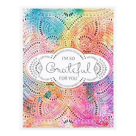 Spellbinders So Grateful for You Press Plate & Die Set (BP-018)
