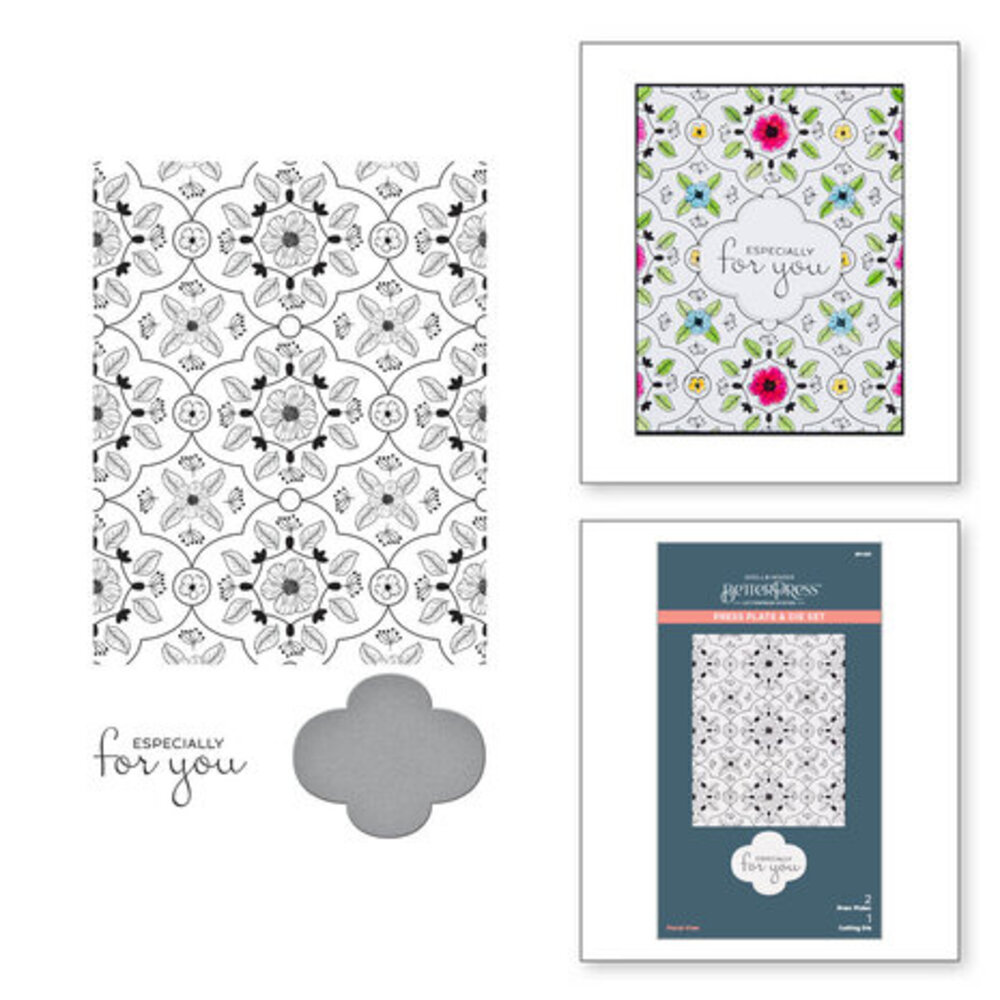 Spellbinders Floral View Press Plate & Die Set (BP-021) Spellbinders Floral View Press Plate & Die Set (BP-021)