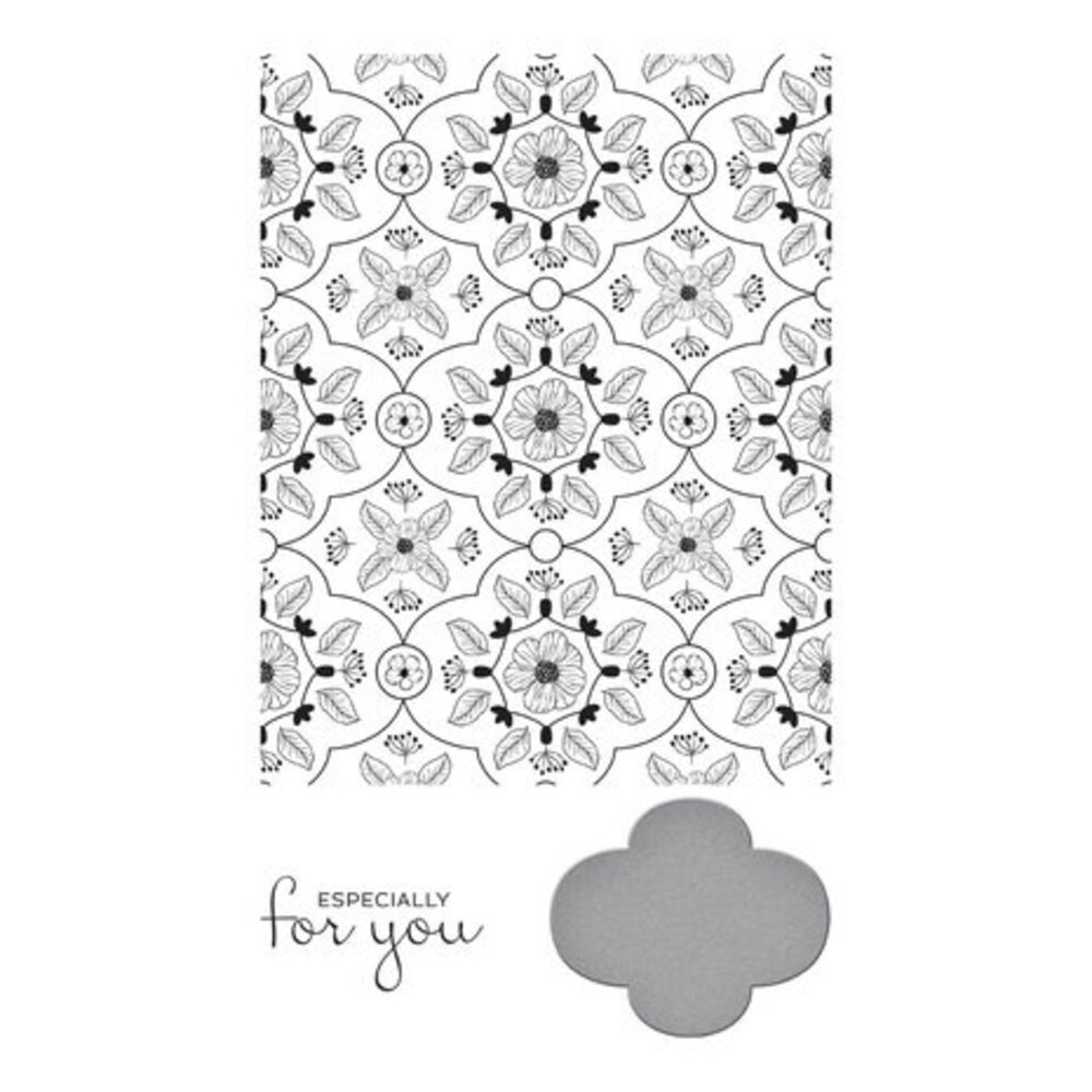 Spellbinders Floral View Press Plate & Die Set (BP-021) Spellbinders Floral View Press Plate & Die Set (BP-021)