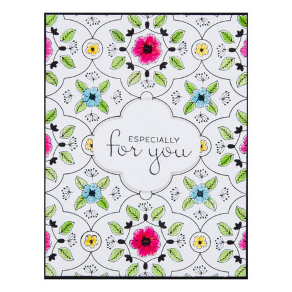 Spellbinders Floral View Press Plate & Die Set (BP-021) Spellbinders Floral View Press Plate & Die Set (BP-021)