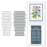 Spellbinders Always and Forever Sentiment Strips Press Plate & Die Set (BP-025)