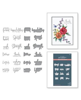 Spellbinders A Little Message Sentiments Press Plate & Die Set (BP-026)