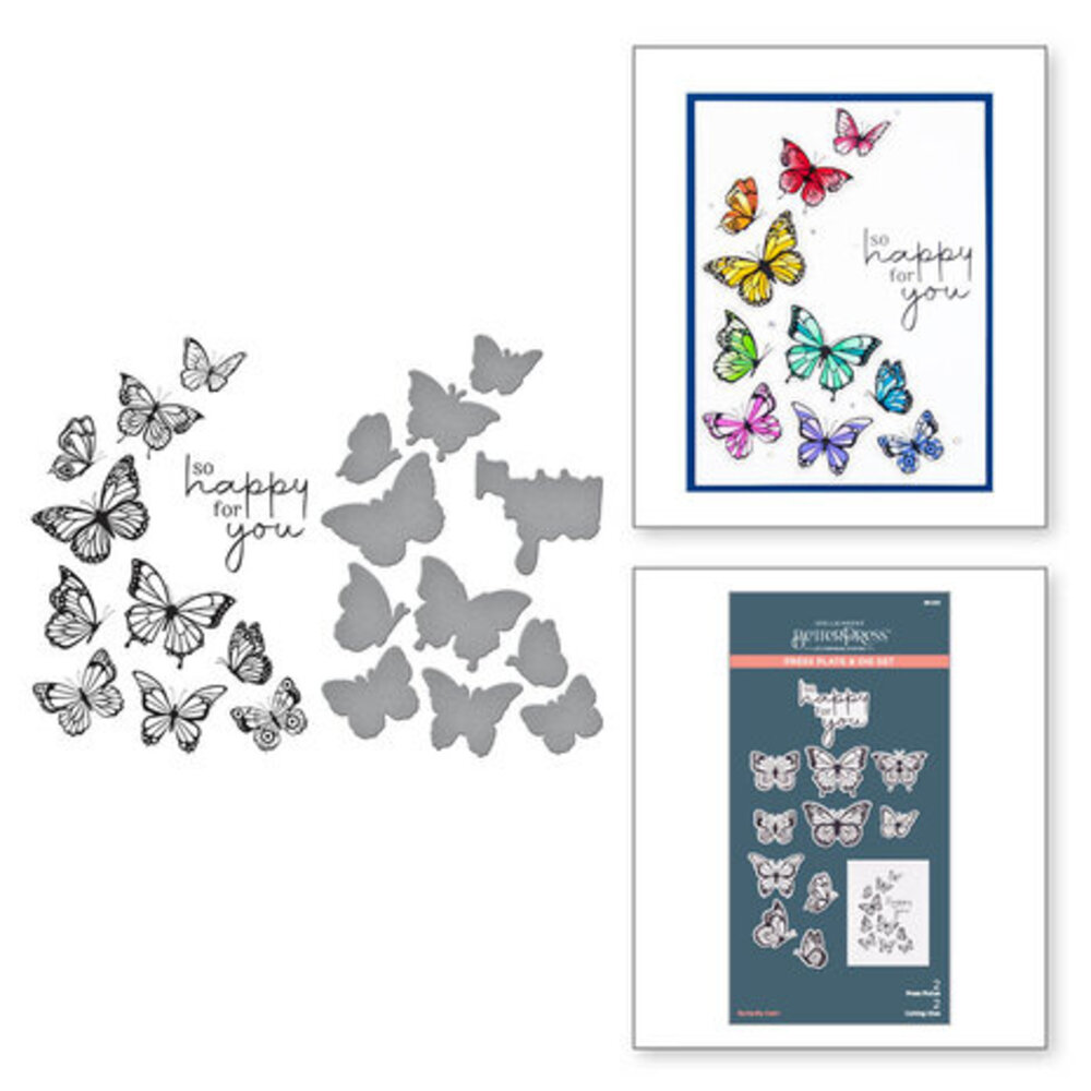 Spellbinders Butterfly Swirl Press Plate & Die Set (BP-031) Spellbinders Butterfly Swirl Press Plate & Die Set (BP-031)