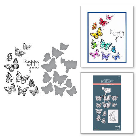 Spellbinders Butterfly Swirl Press Plate & Die Set (BP-031) Spellbinders Butterfly Swirl Press Plate & Die Set (BP-031)