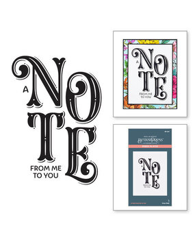 Spellbinders A Note from Me to You Press Plate (BP-040) Spellbinders A Note from Me to You Press Plate (BP-040)